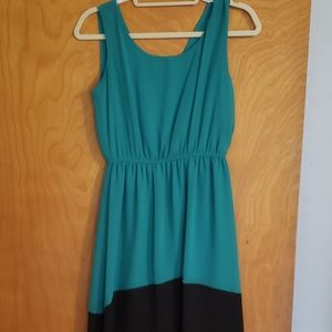 Emerald green dress